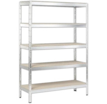 Metallregal mit fünf Regalböden für Lagerzwecke