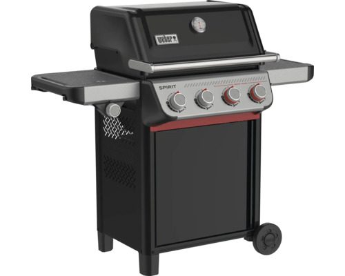 Weber Gasgrill Spirit mit drei Hauptbrennern, Sear Zone, Seitenablagen und Deckelthermometer.