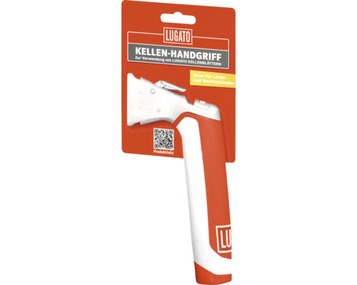 Lugato Kellen-Handgriff zur Verwendung mit Kellenblättern, geeignet für Links- und Rechtshänder.