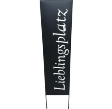 Dekoschild Lieblingsplatz mit Erdspieß