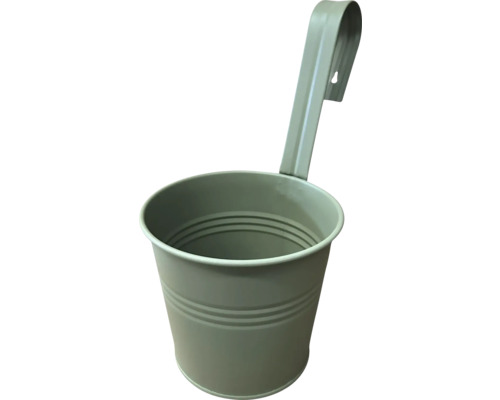 Blumentopf zum Hängen Metall 17 x 12,5 x 31 cm grün Metall-Blumentopf zum Einhängen