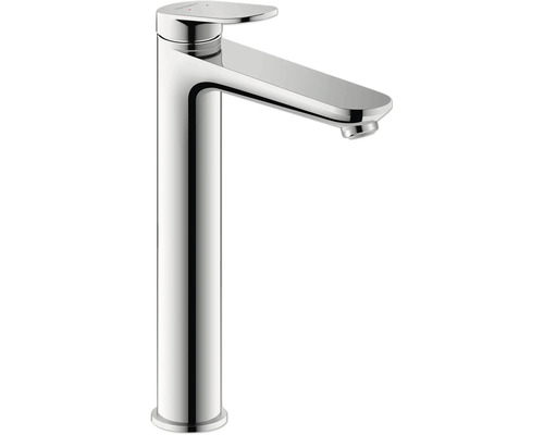 Einhebel-Waschtischmischer mit hohem Auslauf in Chrom-Optik für das Badezimmer.