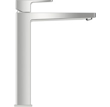 Hohe Waschtischarmatur mit Einhebelmischer und geradem Auslauf für Aufsatzwaschbecken