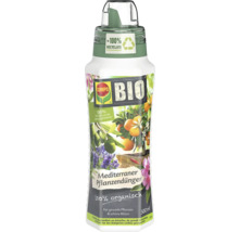 COMPO BIO Mediterraner Pflanzendünger, 500 Milliliter, 100 Prozent organisch, 100 Prozent natürliche Inhaltsstoffe, für gesunde Pflanzen.