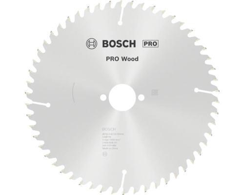 Bosch Professional Kreissägeblatt Wood für Holz, Durchmesser 216 Millimeter, Bohrung 30 Millimeter, 54 Zähne, Bosch Logo.