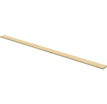 Lange, schmale Holzlatte aus hellem, gehobeltem Holz.