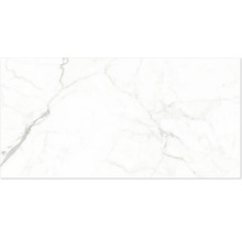 Feinsteinzeugfliese in Marmoroptik mit grauer Maserung