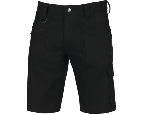 Arbeitsshorts ARDON schwarz 4xStretch Gr. 50 Schwarze Arbeitsshorts mit Gürtelschlaufen, D-Ring und praktischen Taschen für Werkzeug und Zubehör.