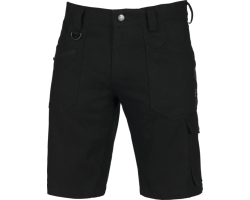 Arbeitsshorts ARDON schwarz 4xStretch Gr. 52 Schwarze Arbeitsshorts mit mehreren Taschen, Gürtelschlaufen und einem D-Ring.