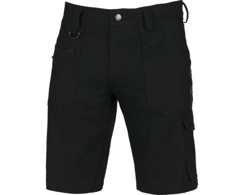 Arbeitsshorts ARDON schwarz 4xStretch Gr. 54 Schwarze Arbeitsshorts mit mehreren Taschen, Gürtelschlaufen und einem D-Ring.