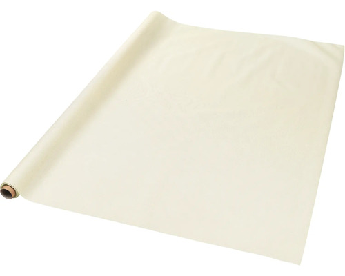 Rolle Meterware in Creme, leicht strukturierte Oberfläche, auf Pappkern gewickelt.