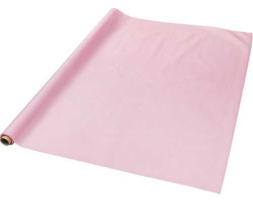 Rosa Tischläufer aus Papier auf einer Rolle.