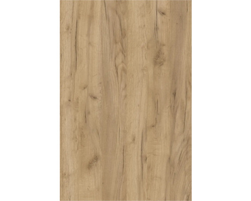 Holzdekor in Eichenoptik mit natürlicher Maserung und Astlöchern.