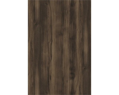 Dunkle Holzmaserung mit Astlöchern und natürlicher Struktur.