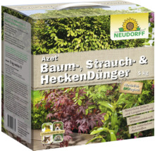 Neudorff Azet Baum-, Strauch- und Heckendünger, 5 Kilogramm, biologischer Dünger mit Mykorrhiza und Mikroorganismen.