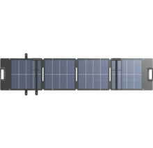 Faltbares EcoFlow Solarpanel mit vier Solarmodulen und integrierten Tragegriffen für mobile Stromversorgung.