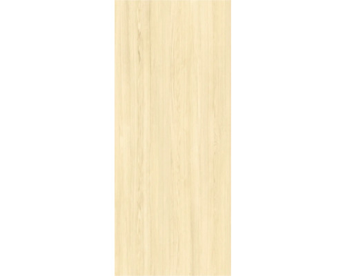 Kunststoffpaneel Element 3D Optik Wood Ash Nullfuge 2600 x 375 x 8 mm Oberfläche in heller Holzoptik mit vertikaler Maserung.