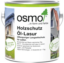 Osmo Holzschutz Öl-Lasur für außen, 2 in 1 Grundierung und Lasur auf Basis natürlicher Öle, schützt vor Schimmel, Algen und Pilzbefall.