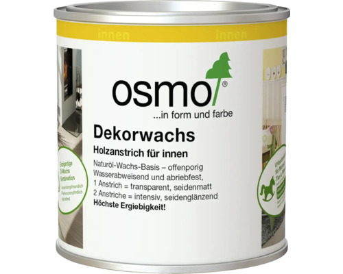 Osmo Dekorwachs Holzanstrich für innen auf Naturöl-Wachs-Basis, offenporig, wasserabweisend und abriebfest.
