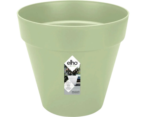 elho Blumentopf rund aus recyceltem Kunststoff mit Bewässerungssystem.