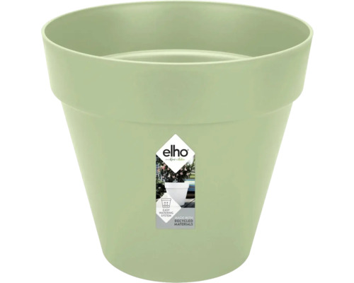 elho Blumentopf aus Kunststoff in Hellgrün mit integriertem Bewässerungssystem