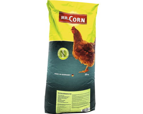 Geflügelfutter Mr. Corn Geflügelkörnerfutter 25 kg Mr. Corn Geflügelkörnerfutter 25 Kilogramm Sack ohne Gentechnik hergestellt in Deutschland