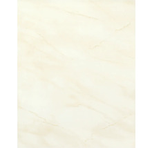 Keramikfliese in Marmoroptik mit feiner Maserung.