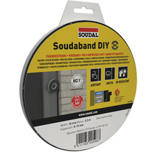 Soudal Soudaband DIY Fugendichtband, 15 Millimeter, 3,3 Meter, Expansion 8 bis 15 Millimeter, luftdicht, schlagregendicht, UV-beständig.