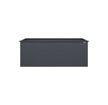 Rechteckiges Hochbeet von weka in Anthrazit.