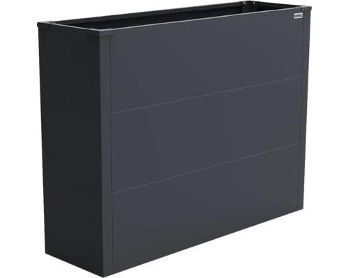 Weka Hochbeet aus Metall in rechteckiger Form.