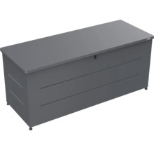 Weka Gartenbox aus Metall in Anthrazit, abschließbar, zur Aufbewahrung von Kissen und Gartenutensilien.
