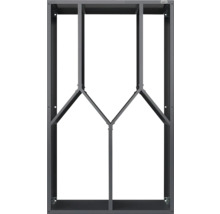 Weka Metall-Regaleinsatz für Kaminholzregal in Anthrazit.