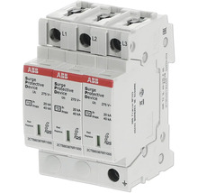 ABB Überspannungsschutzgerät Typ 2, 3-polig, 40 Kiloampere, 275 Volt für die Montage auf Hutschiene.