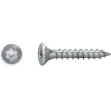 Spanplattenschraube mit Senkkopf und Torx-Antrieb, silberfarben