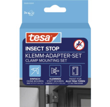 tesa Insect Stop Klemm-Adapter-Set für Insektenschutz-Türen, 3 Stück, einfache Montage ohne Bohren durch Klemmtechnik.