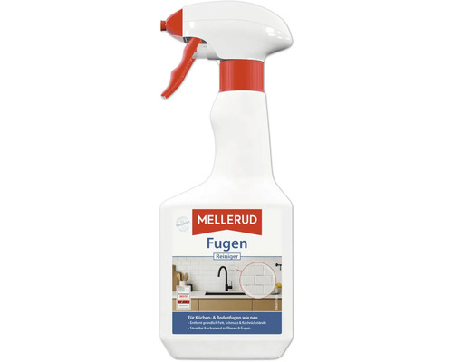 Mellerud Fugen Reiniger in einer Sprühflasche für die Reinigung von Küchen- und Bodenfugen.