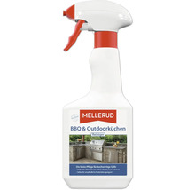 Mellerud BBQ und Outdoorküchen Reiniger in der Sprühflasche zur Reinigung von Grills und Gartenküchen.