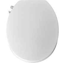 Weißer Toilettensitz mit integrierter Duschfunktion und seitlichen Bedienelementen.