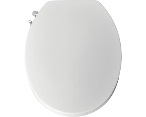 Weißer Toilettensitz mit integrierter Duschfunktion und seitlichen Bedienelementen.