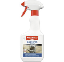 Mellerud Backofen Reiniger in der Sprühflasche zur Entfernung von Eingebranntem auf Glas, Edelstahl und Keramik.