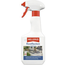 Mellerud Rostflecken Entferner in der Sprühflasche für Steinoberflächen.