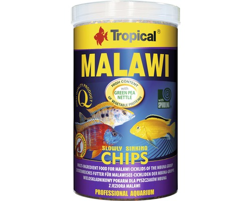 Futterchips Tropical Malawi Chips 1 l Tropical Malawi Fischfutter Dose