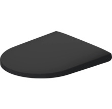 Schwarzer Regalboden in D-Form mit abgerundeter Kante.