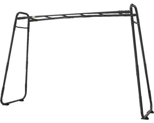 EXIT Klettergerüst Monkey Bar aus schwarzem Metall für den Garten.