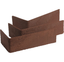 Eck-Riemchen in L-Form für Wandverkleidungen mit strukturierter Oberfläche.