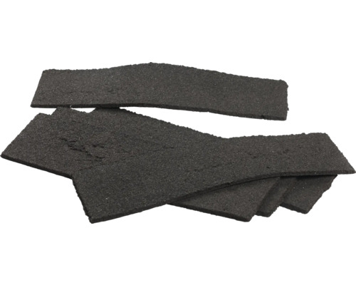 Bautenschutzmatte aus schwarzem Gummigranulat, rechteckige Pads für den Terrassenbau.