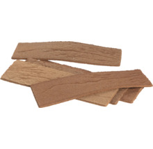 Flexible Flachverblender mit Holzstruktur für die Wandgestaltung.