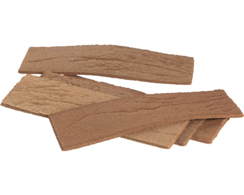 Flexible Flachverblender mit Holzstruktur für die Wandgestaltung.