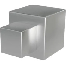 Quadratischer Wandhaken aus Metall für Handtücher oder Kleidung.