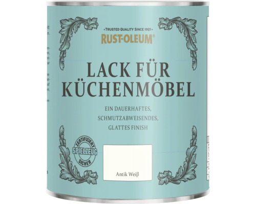Rust-Oleum® Küchenmöbellack Antikweiß 750 ml Rust-Oleum Lack für Küchenmöbel in Antik Weiß, zertifiziert spielzeugsicher, für ein dauerhaftes und schmutzabweisendes glattes Finish.